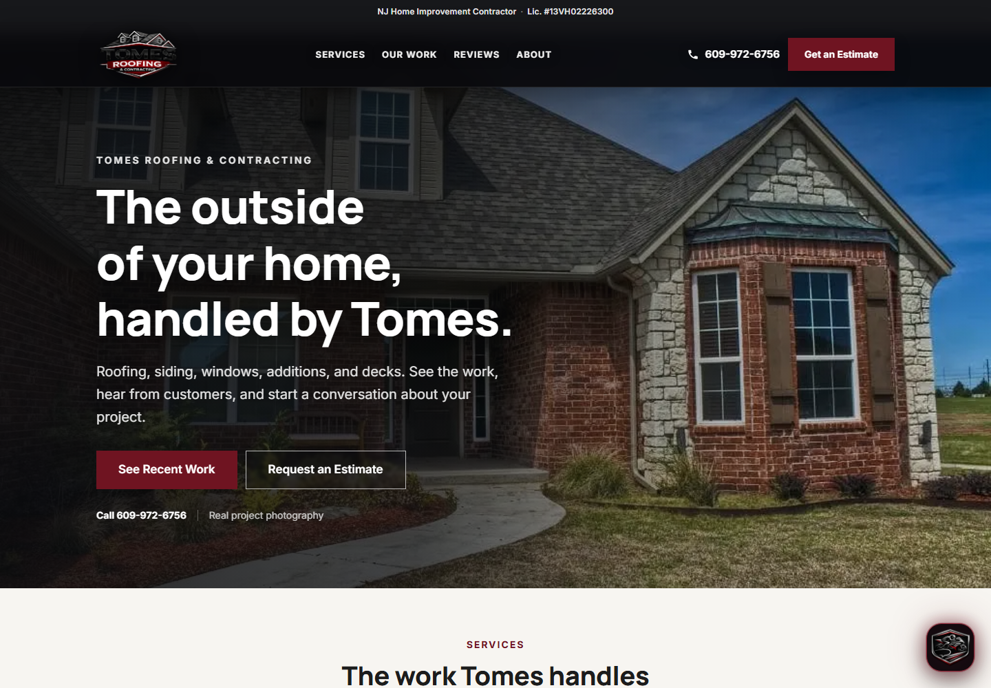 Tomes Roofing & Contracting project preview